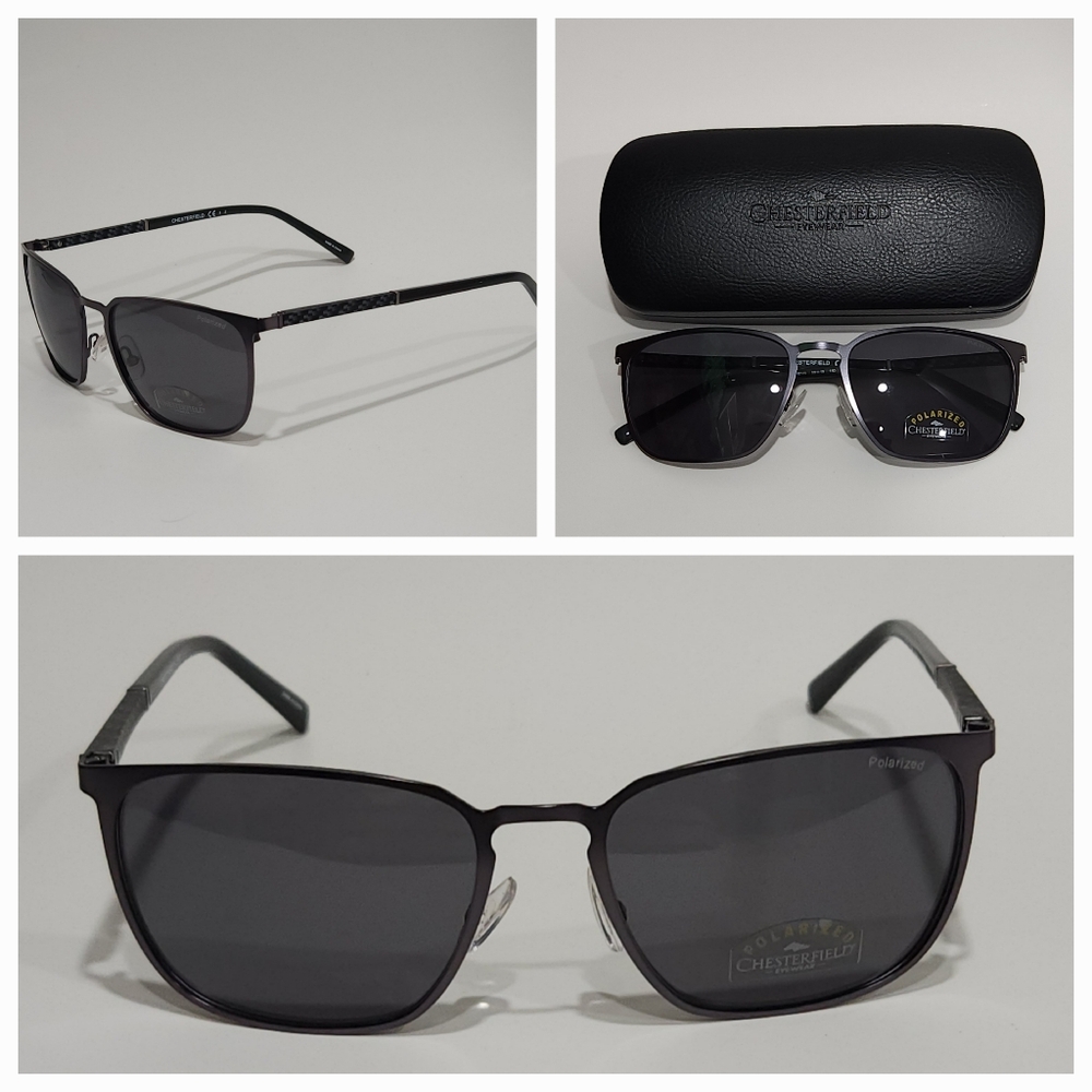 CHESTERFIELDCH 19/S Men's Grey, Rectangular Sunglasses